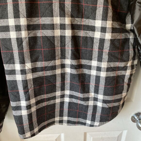 Boohoo Man Work Jacket Men’s Size Medium Plaid Button Up Outdoor - Picture 10 of 12